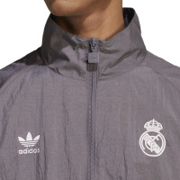 adidas Real Madrid Originals Trainingsjack 2024-2025 Bruin Donkergrijs Beige