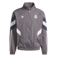 adidas Real Madrid Originals Trainingsjack 2024-2025 Bruin Donkergrijs Beige