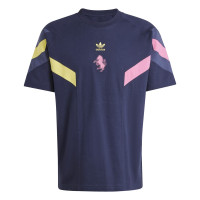 adidas Juventus Originals T-Shirt 2024-2025 Donkerblauw Geel Roze