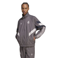 adidas Real Madrid Originals Trainingsjack 2024-2025 Bruin Donkergrijs Beige