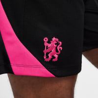 Nike Chelsea Strike Trainingsbroekje 2024-2025 Zwart Roze