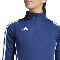 adidas Tiro 24 Trainingstrui 1/4-Zip Dames Donkerblauw Wit