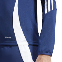 adidas Tiro 24 Trainingspak 1/4-Zip Dames Donkerblauw Wit