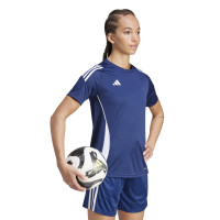 adidas Tiro 24 Trainingsshirt Dames Donkerblauw Wit