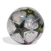 adidas UEFA Champions League Training Foil Voetbal Maat 5 Zilver Zwart Geel