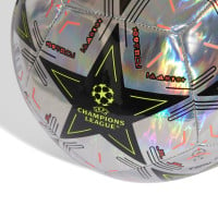 adidas UEFA Champions League Training Foil Voetbal Maat 5 Zilver Zwart Geel