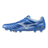 Mizuno Monarcida Neo III Pro Gras Voetbalschoenen (FG) Blauw Wit Goud