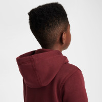 Nike Liverpool Club Hoodie 2024-2025 Kids Bordeauxrood Geel Wit