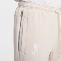 Nike Liverpool Taper Trainingsbroek 2024-2025 Beige Wit