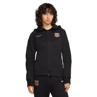 Nike FC Barcelona Tech Fleece Trainingspak 2024-2025 Dames Zwart Goud