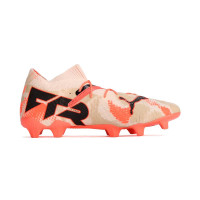 PUMA Future 7 Ultimate GK Gras / Kunstgras Voetbalschoenen (MG) Beige Oranje Zwart