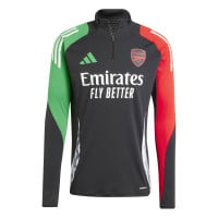 adidas Arsenal Trainingstrui 1/4-Zip Europees 2024-2025 Zwart Groen Rood Wit