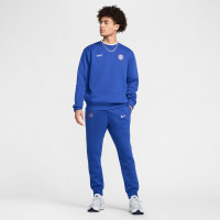 Nike Chelsea Club Joggingbroek 2024-2025 Blauw Lichtblauw Oranje