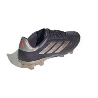 adidas Copa Pure 2 Elite Gras Voetbalschoenen (FG) Donkerpaars Zilver Roze