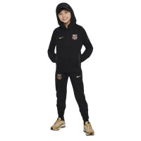 Nike FC Barcelona Tech Fleece Joggingbroek 2024-2025 Kids Zwart Goud