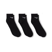 Nike Everyday Cushioned Sportsokken Halfhoog 3 Pack Zwart