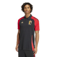 adidas België Polo 2024-2026 Zwart Rood Goud