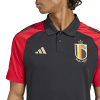 adidas België Polo 2024-2026 Zwart Rood Goud