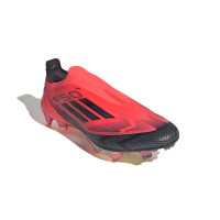 adidas F50+ Gras Voetbalschoenen (FG) Felrood Zwart Zilver