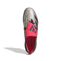 adidas Predator Elite FT IJzeren-Nop Voetbalschoenen (SG) Zilver Zwart Roze