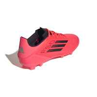 adidas F50 League Gras Voetbalschoenen (FG) Felrood Zwart Zilver