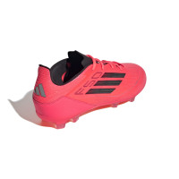 adidas F50 Pro Gras Voetbalschoenen (FG) Kids Felrood Zwart Zilver