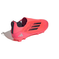 adidas F50 League Veterloze Gras Voetbalschoenen (FG) Felrood Zwart Zilver