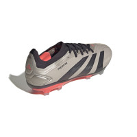 adidas Predator Pro Gras Voetbalschoenen (FG) Zilver Zwart Roze