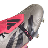 adidas Predator Elite FT Gras Voetbalschoenen (FG) Zilver Zwart Roze