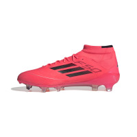 adidas F50 Elite Mid Gras Voetbalschoenen (FG) Felrood Zwart Zilver