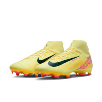 Nike Zoom Mercurial Superfly 10 Mbappé Academy Gras / Kunstgras Voetbalschoenen (MG) Geel Roze Oranje