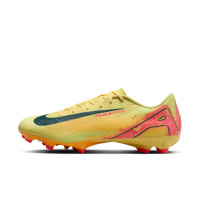 Nike Zoom Mercurial Vapor 16 Mbappé Academy Gras / Kunstgras Voetbalschoenen (MG) Geel Roze Oranje