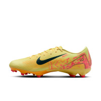 Nike Zoom Mercurial Vapor 16 Mbappé Academy Gras / Kunstgras Voetbalschoenen (MG) Geel Roze Oranje