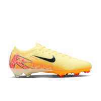 Nike Zoom Mercurial Vapor 16 Mbappé Elite Gras Voetbalschoenen (FG) Geel Roze Oranje