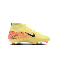 Nike Mercurial Superfly 10 Mbappé Club Gras / Kunstgras Voetbalschoenen (MG) Kids Geel Roze Oranje