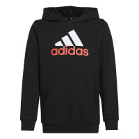 adidas Essentials Big Logo Hoodie Joggingpak Kids Zwart Wit Rood