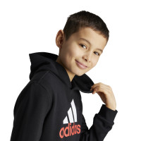 adidas Essentials Big Logo Hoodie Joggingpak Kids Zwart Wit Rood