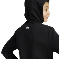 adidas Essentials Big Logo Hoodie Joggingpak Kids Zwart Wit Rood