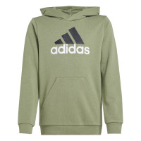 adidas Essentials Big Logo Hoodie Joggingpak Kids Olijfgroen Zwart Wit