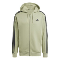 adidas Essentials Fleece Hoodie Joggingpak Olijfgroen Zwart