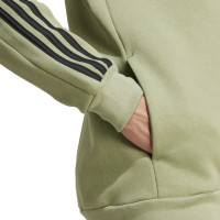 adidas Essentials Fleece Hoodie Joggingpak Olijfgroen Zwart