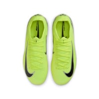 Nike Zoom Mercurial Vapor 16 Pro Gras Voetbalschoenen (FG) Kids Neongeel Zwart Zilver