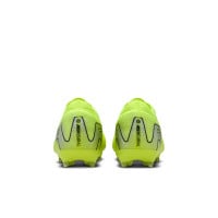 Nike Zoom Mercurial Vapor 16 Pro Gras Voetbalschoenen (FG) Kids Neongeel Zwart Zilver