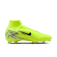 Nike Zoom Mercurial Superfly 10 Pro Gras Voetbalschoenen (FG) Neongeel Zwart Zilver