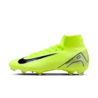 Nike Zoom Mercurial Superfly 10 Pro Gras Voetbalschoenen (FG) Neongeel Zwart Zilver