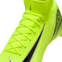 Nike Zoom Mercurial Superfly 10 Pro Gras Voetbalschoenen (FG) Neongeel Zwart Zilver