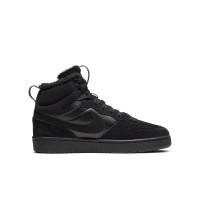 Nike Court Borough Mid 2 Sneakers Kids Zwart Donkergrijs