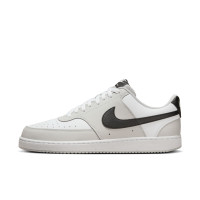 Nike Court Vision Low Sneakers Lichtgrijs Wit Zwart