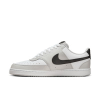 Nike Court Vision Low Sneakers Lichtgrijs Wit Zwart