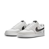 Nike Court Vision Low Sneakers Lichtgrijs Wit Zwart